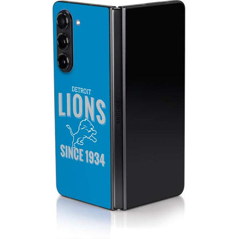 NFL Detroit Lions Helmet Galaxy Z Fold5 5G Skin